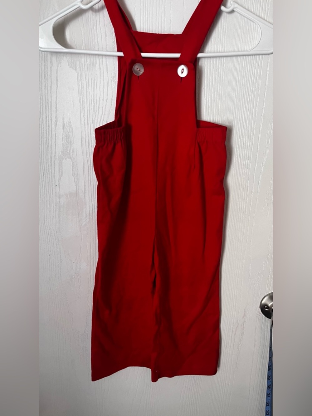 Vintage Red Darncite Size 3 Children’s Longalls Made in USA